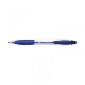 Bic Atlantis Ballpoint Pen Medium Blue (Pack of 12) 1199013670 BC13670