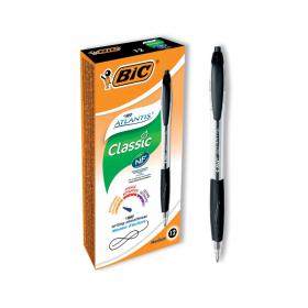 Bic Atlantis Ballpoint Pen Medium Black (Pack of 12) 949844 BC13671