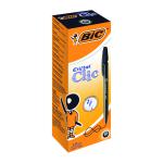 Bic Cristal Clic Ballpoint Pen Medium Black (Pack of 20) 850732 BC17161