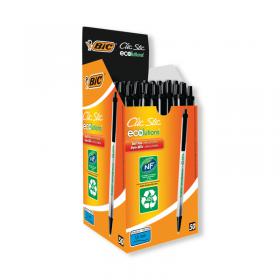 Bic Ecolutions Clic Stick Black (Pack of 50) 8806872 BC17588