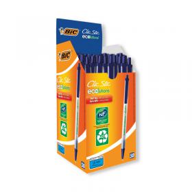 Bic Ecolutions Clic Stick Blue (Pack of 50) 8806892 BC17590