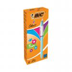 Bic 4 Colours Fun Retractable Ballpoint Pen (Pack of 12) 887777 BC21913