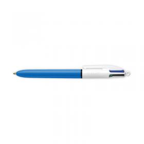 Bic 4 Colours Retractable Ballpoint Pen (Pack of 12) 801867 BC24623