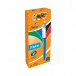 Bic 4 Colours Retractable Ballpoint Pen (Pack of 12) 801867 BC24623