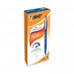 Bic Atlantis Premium Ballpoint Pen Medium Blue (Pack of 12) 902132 BC30757