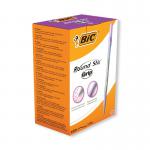 Bic Round Stic Grip Ballpoint Pen Purple (Pack of 40) 920412 BC34578