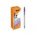 Bic Cristal Fun Ballpoint Pen Large Purple (Pack of 20) 929055 BC39581