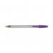 Bic Cristal Fun Ballpoint Pen Large Purple (Pack of 20) 929055 BC39581