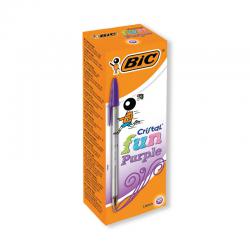 Bic Cristal Fun Ballpoint Pen Large Purple (20 Pack) 929055 BC39581