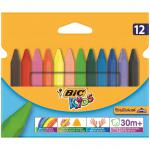Bic Kids Plastidecor Triangle Crayons Assorted (Pack of 12) 829773 BC40011