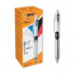 Bic 4 Colours Ballpoint Pen and Mechanical Pencil (Pack of 12) 942104 BC44955