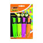 Bic Marking Highlighter Chisel Tip Assorted (Pack of 4) 943652 BC46131