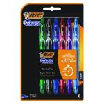 Bic Gel-ocity Quick Dry Gel Pen Assorted (Pack of 6) 964769 BC53757