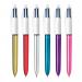 Bic 4 Colours Ballpoint Pens Medium Point Assorted (Pack of 12) 964775 BC53763