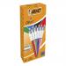 Bic 4 Colours Ballpoint Pens Medium Point Assorted (Pack of 12) 964775