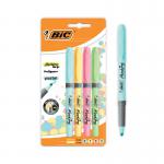 Bic Highlighter Grip Assorted Pastel (Pack of 4) 964859 BC53847