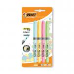 Bic Highlighter Grip Assorted Pastel (4 Pack) 964859 BC53847