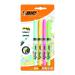Bic Highlighter Grip Assorted Pastel (Pack of 4) 964859