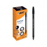 Bic Cristal Ballpoint Pens Ultra Fine 0.7mm Black (Pack of 20) 992603 BC59414