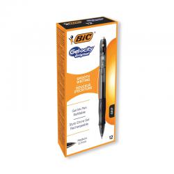 Bic Gel-ocity Original Gel Pen Medium Black (Pack of 12) 829157 BC60065