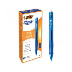 Bic Gel-ocity Original Gel Pen Medium Blue (Pack of 12) 829158 BC60066