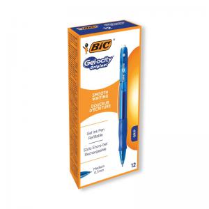 Bic Gel-Ocity Original Gel Pen Medium Blue Pack of 12 829158 BC60066