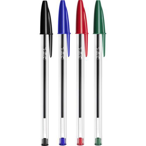Bic Cristal Medium Assorted Ballpoint Pens 830865 Pack of 10 