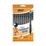 Bic BU3 Grip Retractable Ballpoint Pen (Pack of 10) Black 996727 BC60165