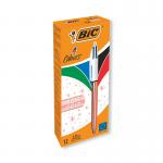 Bic 4 Colours Retractable Ballpoint Pen Rose Gold (Pack of 12) 951737 BC65173