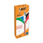 Bic 4 Colours Retractable Ballpoint Pen Rose Gold (Pack of 12) 951737 BC65173