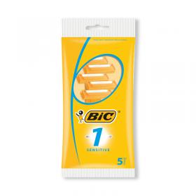 Bic 1 Disposable Razor Sensitive (Pack of 5) 952888 BC70501