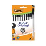 Bic Cristal Ballpoint Pen Medium Black (Pack of 10) 516353 BC73475