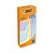 Bic 4 Colours Ballpoint Pen Pastel Barrel Medium (Pack of 12) 517320 BC74029