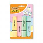 Bic Tank Highlighters Pastel Assorted (Pack of 4) 517953 BC74277