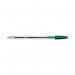 Bic Cristal Ballpoint Pen Medium Green (50 Pack) 8373629 BC76246