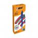 Bic 4 Colours Pro Ballpoint Pen Blue Barrel Medium (Pack of 12) 524091 BC76321