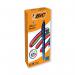 Bic 4 Colours Pro Ballpoint Pen Black Barrel Medium (Pack of 12) 524095 BC76325