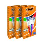 Bic 4 Colours Medium Ballpoint Pen Assorted (Pack of 12) 3 for 2 BC810753 BC810753