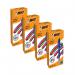 Bic 4 Colour Pro Ballpoint Pen Blue Barrel Medium Pack of 12 4 For 3 BC810776