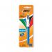 Bic 4 Colours Retractable Ballpoint Pen BlackBlueRedGreen (Pack of 10) 8032232 BC90771