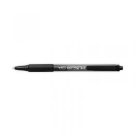 Bic SoftFeel Clic Retractable Ballpoint Pen Black (Pack of 12) 837397 BC91436