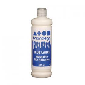 Brian Clegg PVA Glue Blue Label 600ml GL600B BE03003