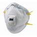 The picture shows a pack of 10 3M face masks and respirators, specifically the 3M 8812 model. The masks are labeled as P1V and are made by the brand 3M. They are likely intended for protection against airborne particles.