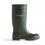 Dunlop Acifort Heavy Duty Full Safety Wellington Boot Green 06 A44263106