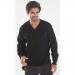 Beeswift Acrylic V-Neck Sweater Black S