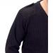Acrylic Mod V-Neck Sweater Black M