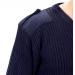 Acrylic Mod V-Neck Sweater Navy Blue L