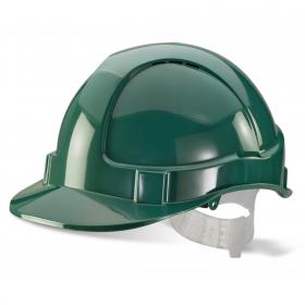 Beeswift Economy Vented Safety Helmet Green  BBEVSHG