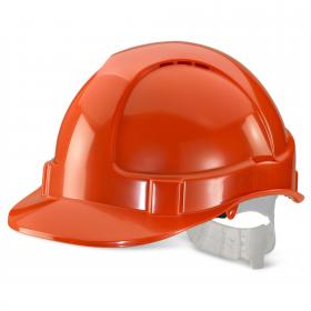 Beeswift Economy Vented Safety Helmet Orange  BBEVSHO