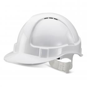 Beeswift Economy Vented Safety Helmet White  BBEVSHW